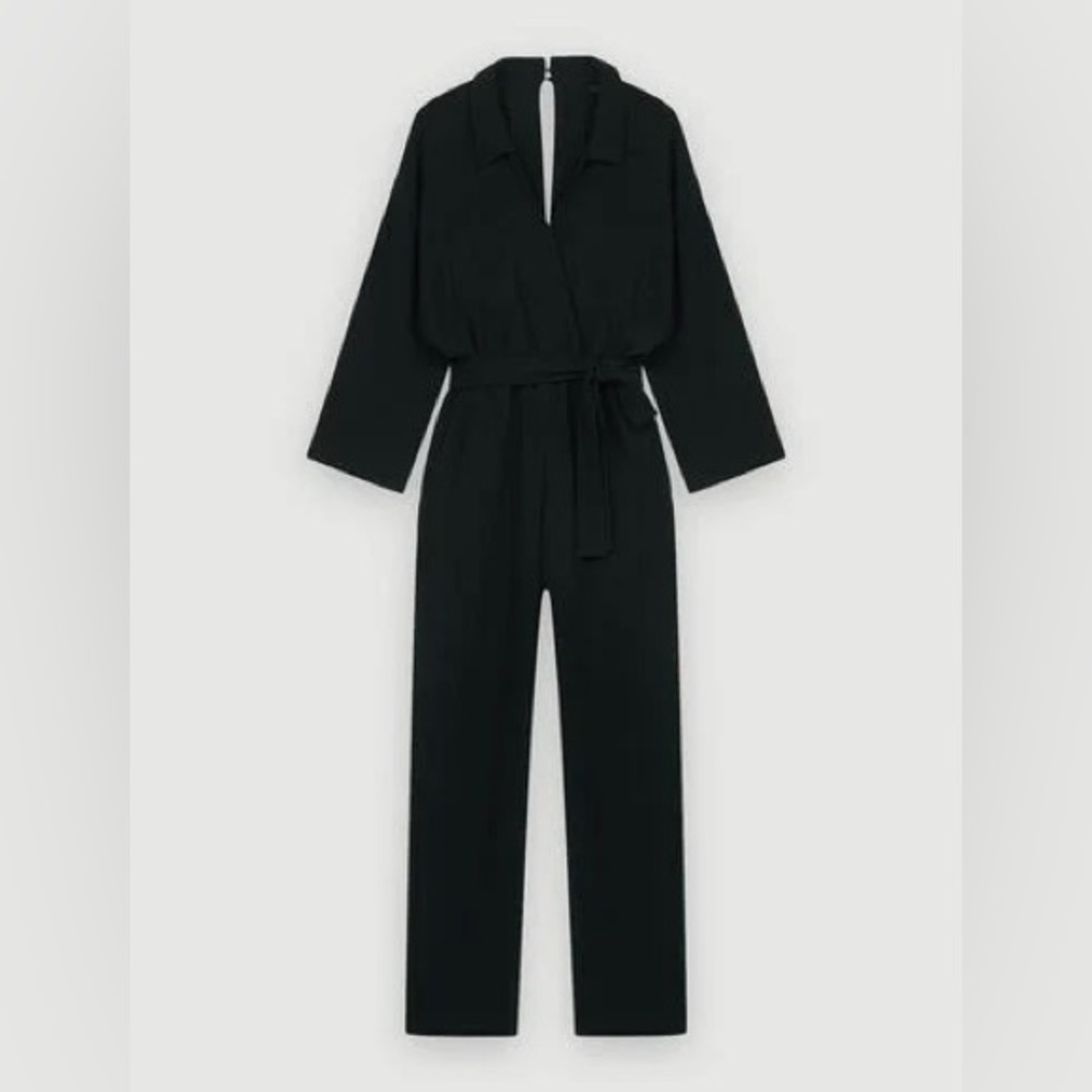 Maje Combinaison Pantalon Cintree Black